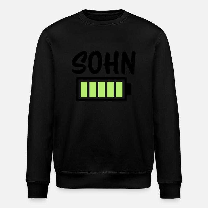 Sohn - Akku - Stanley/Stella Unisex Bio-Sweatshirt ROLLER - Schwarz