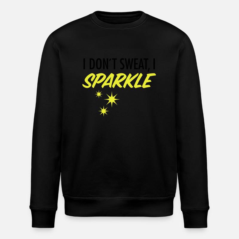 I Don´t Sweat, I Sparkle - Sweat bio ROLLER Stanley/Stella Unisexe - noir
