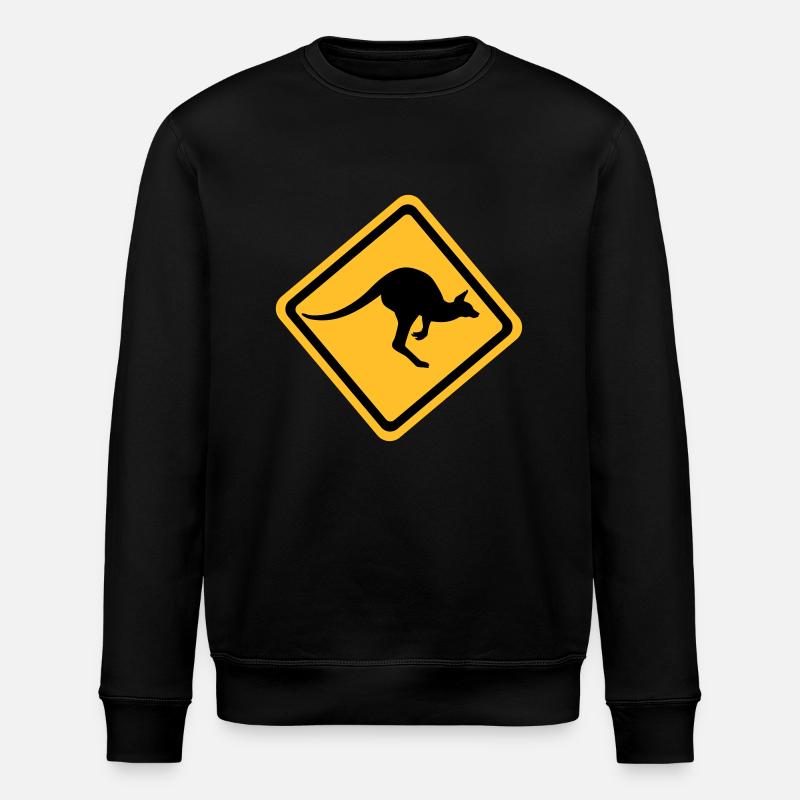 Kangaroo - Stanley/Stella ROLLER Unisex Organic Sweatshirt - black