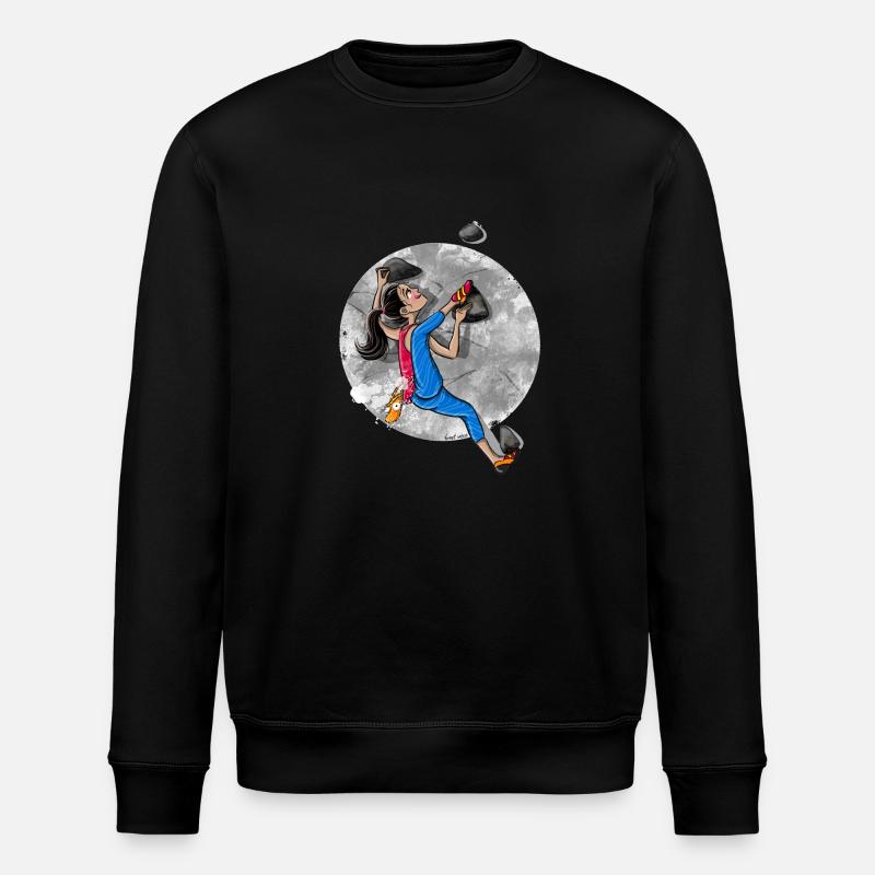 Flexibility - Climbing T-Shirt - Stanley/Stella ROLLER Unisex Organic Sweatshirt - black