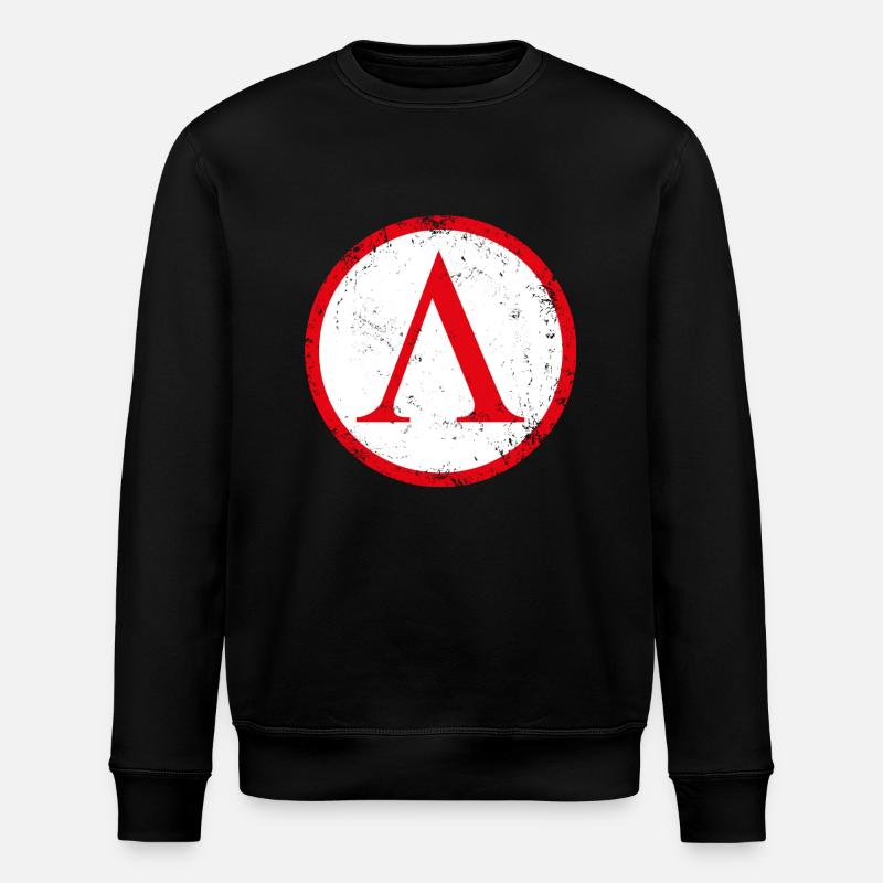 Spartan shield used - Stanley/Stella ROLLER Unisex Organic Sweatshirt - black