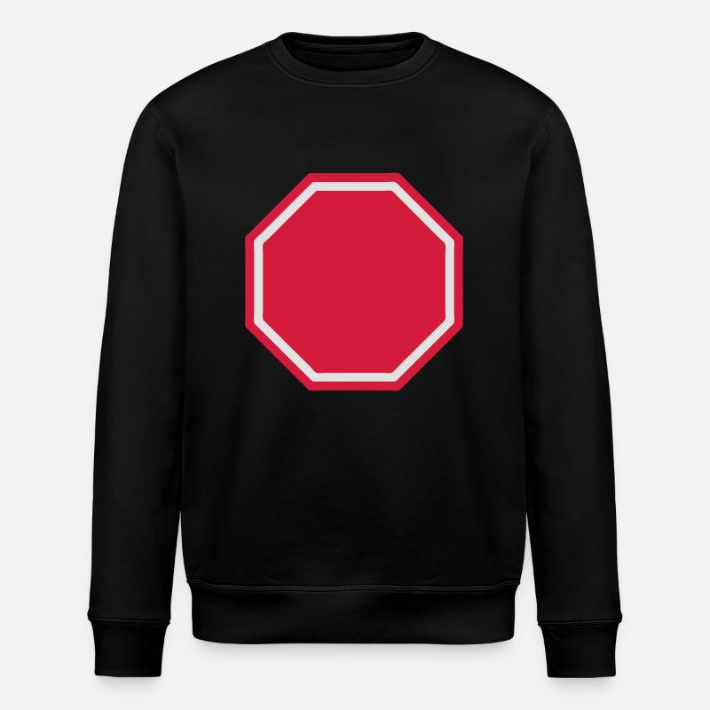 panneau stop vide 2101 - Sweat bio ROLLER Stanley/Stella Unisexe - noir