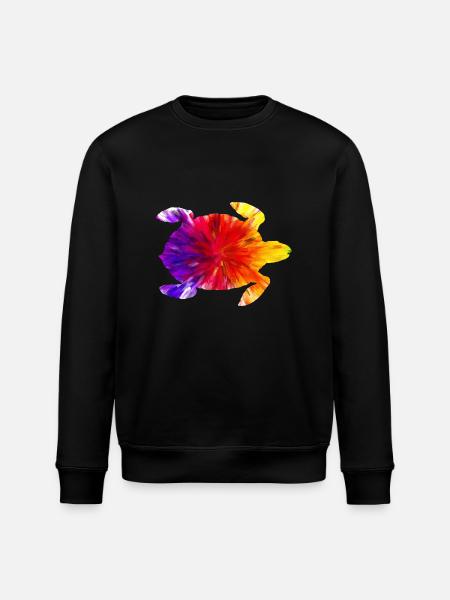 Farbige Schildkröte - Stanley/Stella Unisex Bio-Sweatshirt ROLLER - Schwarz