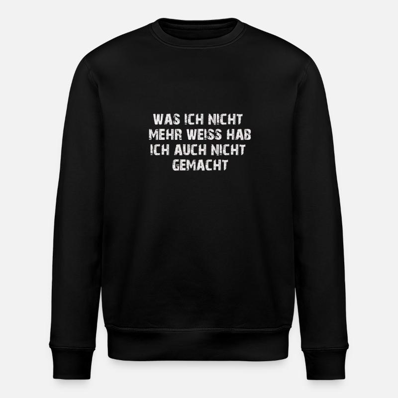 nicht_mehr_weiss - Stanley/Stella Unisex Bio-Sweatshirt ROLLER - Schwarz