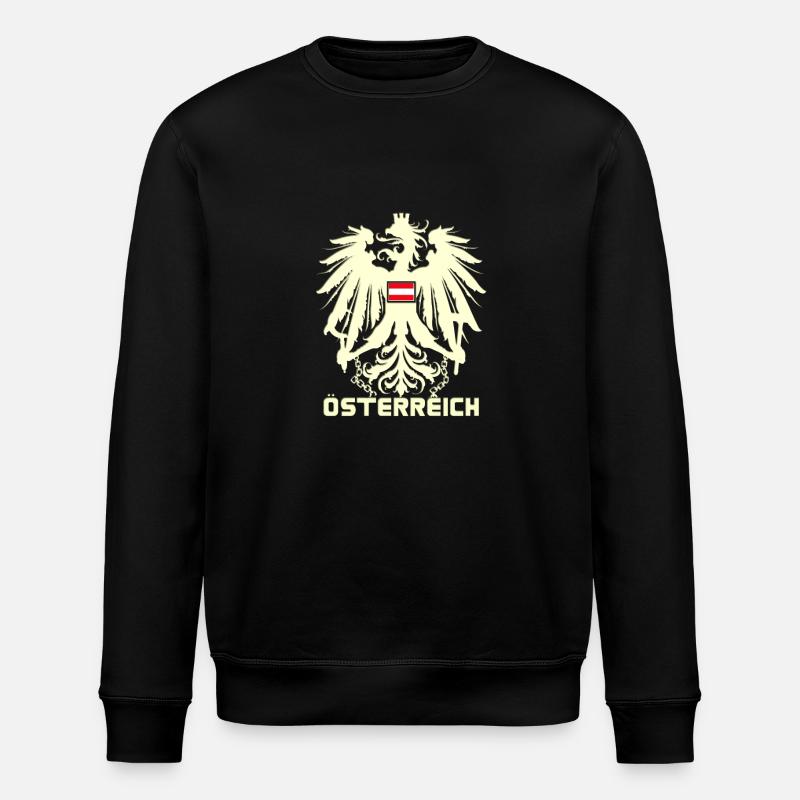 Österreich Adler - Stanley/Stella Unisex Bio-Sweatshirt ROLLER - Schwarz