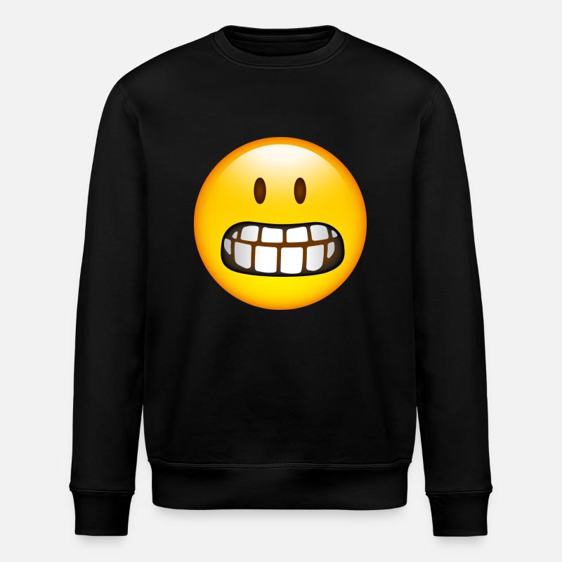 Smiley Glossy Fear - Stanley/Stella Unisex Bio-Sweatshirt ROLLER - Schwarz