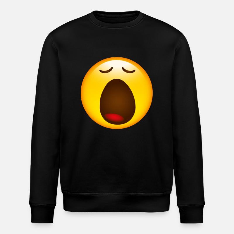 Smiley Glossy Yawning - Sweat bio ROLLER Stanley/Stella Unisexe - noir