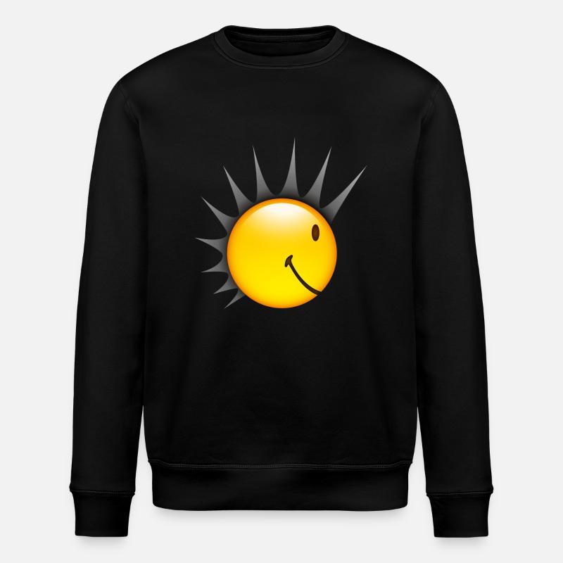 Smiley Punk Side - Stanley/Stella Unisex Bio-Sweatshirt ROLLER - Schwarz