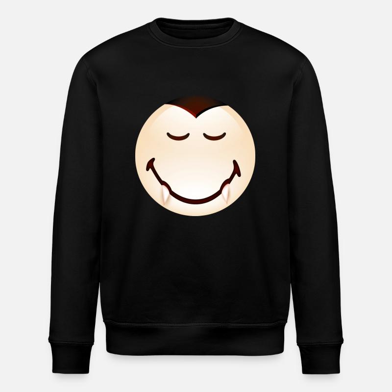 Smiley Halloween Dracula - Sweat bio ROLLER Stanley/Stella Unisexe - noir