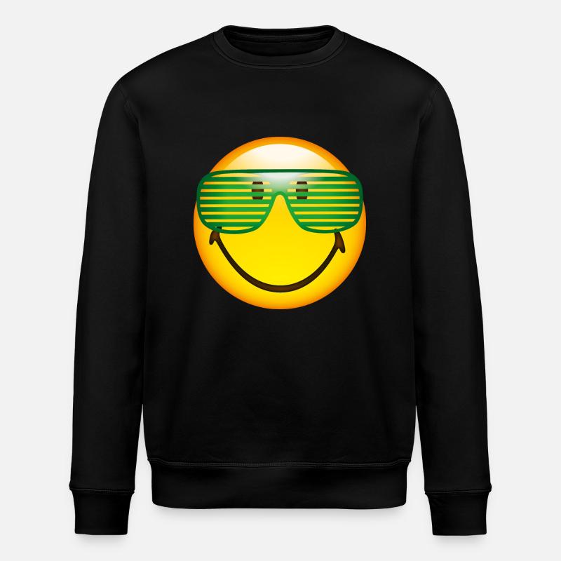 Smiley Sunglasses - Stanley/Stella Unisex Bio-Sweatshirt ROLLER - Schwarz