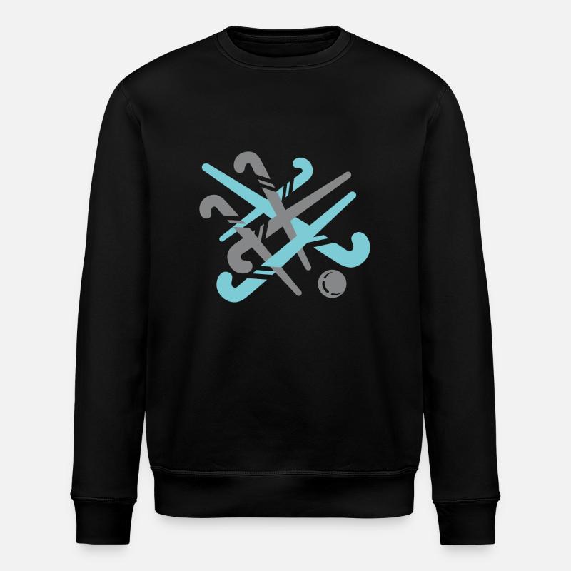 Hockeyschlaeger - Stanley/Stella Unisex Bio-Sweatshirt ROLLER - Schwarz