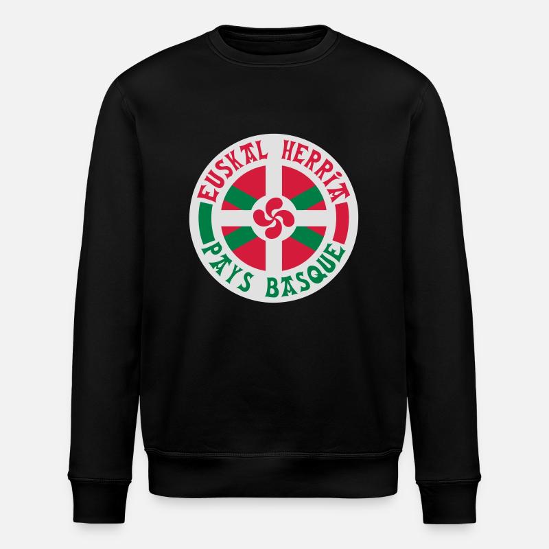 Pays Basque - Sweat bio ROLLER Stanley/Stella Unisexe - noir