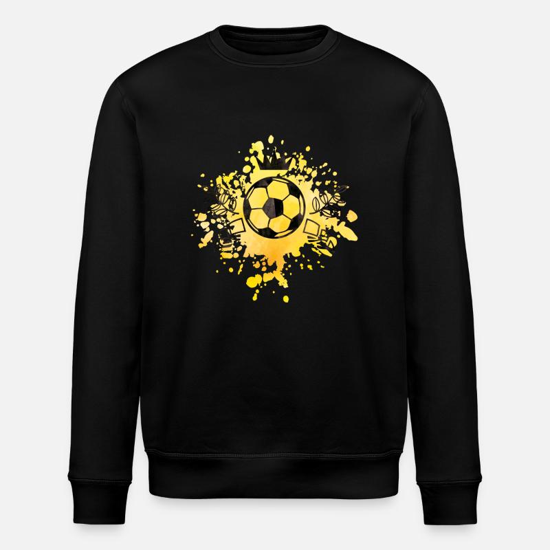 fussball design - Stanley/Stella Unisex Bio-Sweatshirt ROLLER - Schwarz