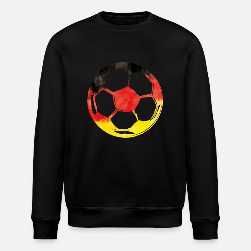 fussball deutschland - Stanley/Stella Unisex Bio-Sweatshirt ROLLER - Schwarz