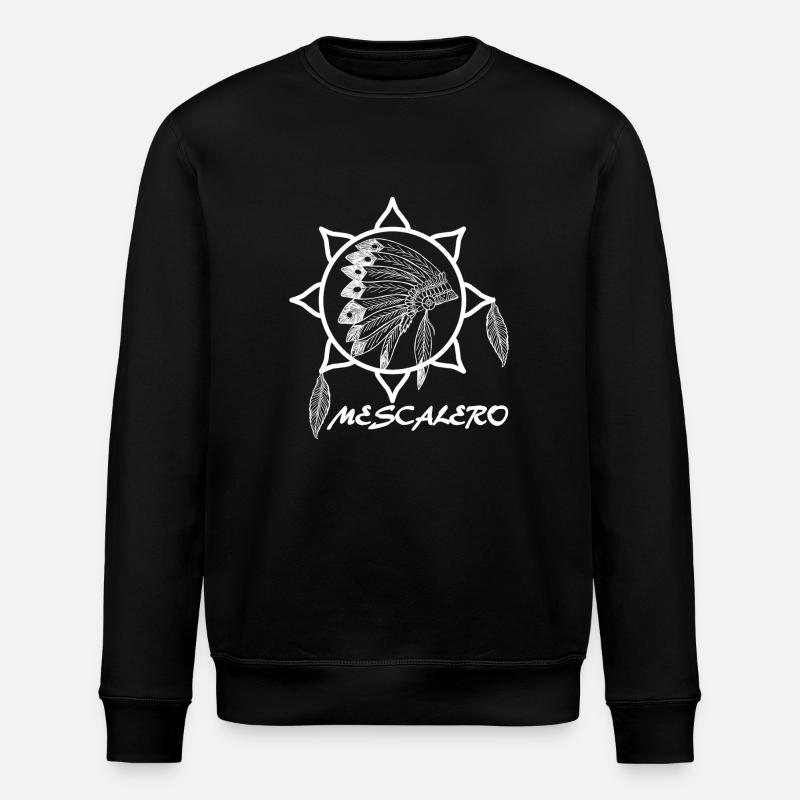 Mescalero Apache Indien - Blanc - Sweat bio ROLLER Stanley/Stella Unisexe - noir
