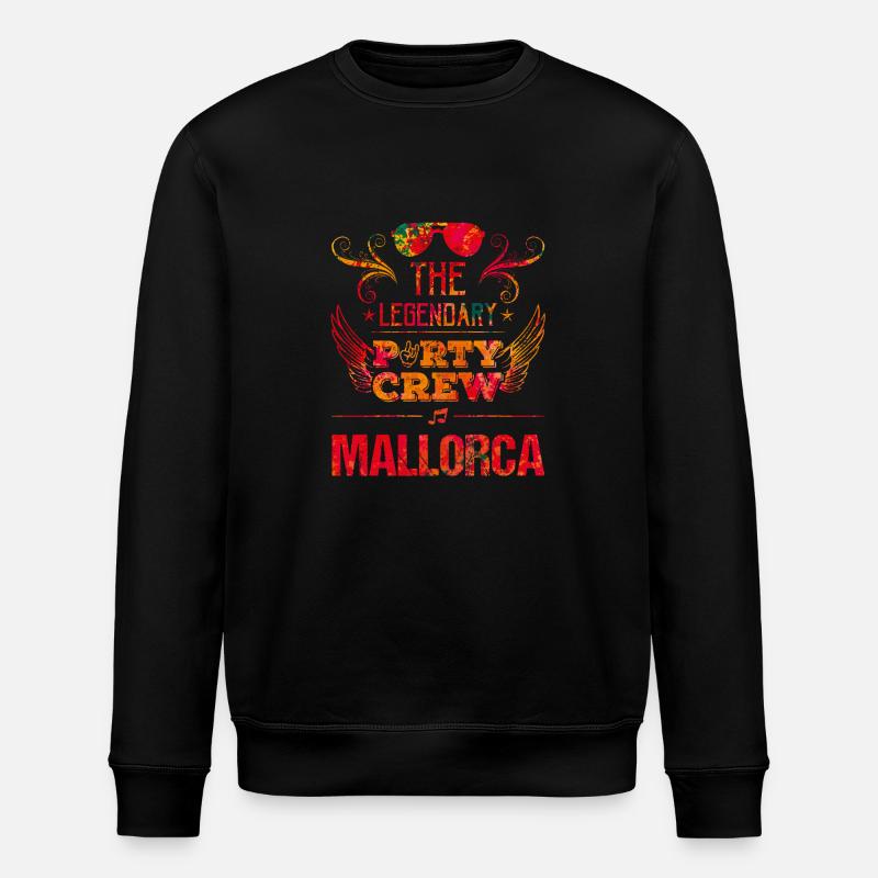 mallorca party crew - Stanley/Stella Unisex Bio-Sweatshirt ROLLER - Schwarz