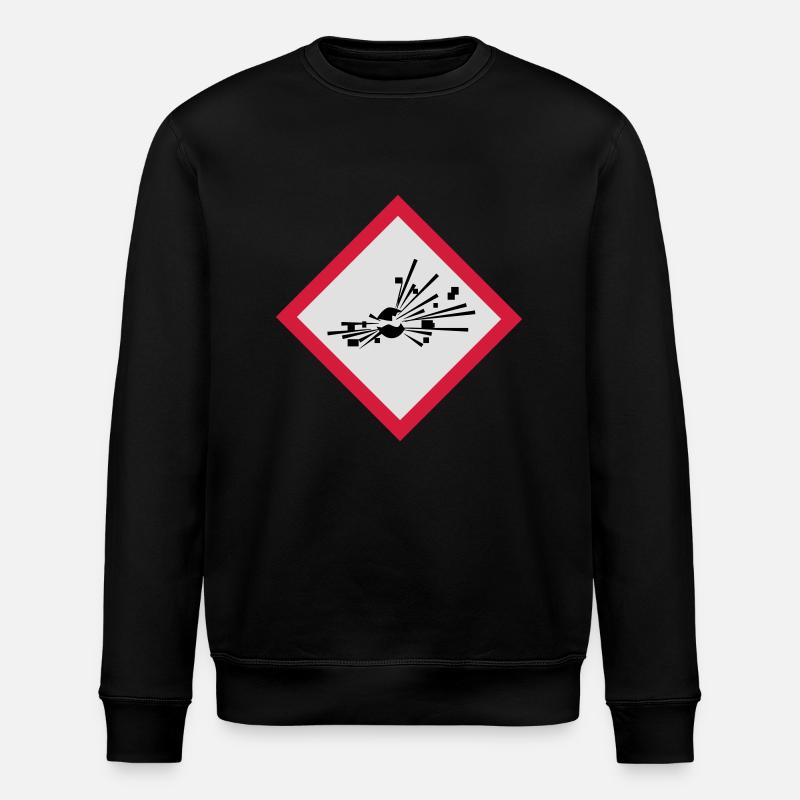 explosionsgefaehrlich - Stanley/Stella Unisex Bio-Sweatshirt ROLLER - Schwarz