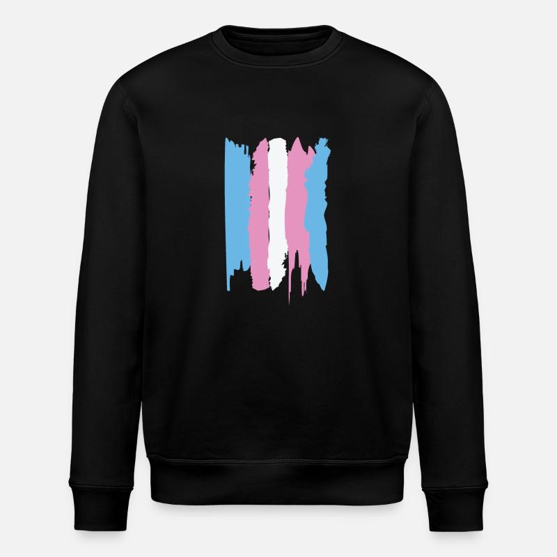 Trans Pride - Stanley/Stella ROLLER Unisex Organic Sweatshirt - black