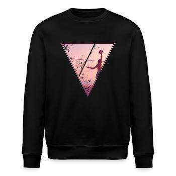 Beach - Stanley/Stella Unisex Bio-Sweatshirt ROLLER - Schwarz - Vorne - Nik (191cm)
