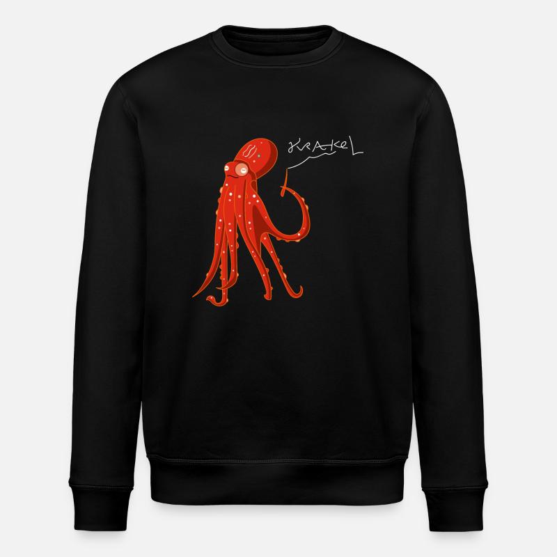 Pieuvre crie (b) - Sweat bio ROLLER Stanley/Stella Unisexe - noir