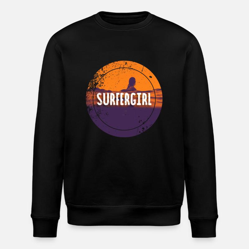 SURFERGIRL - Stanley/Stella Unisex Bio-Sweatshirt ROLLER - Schwarz