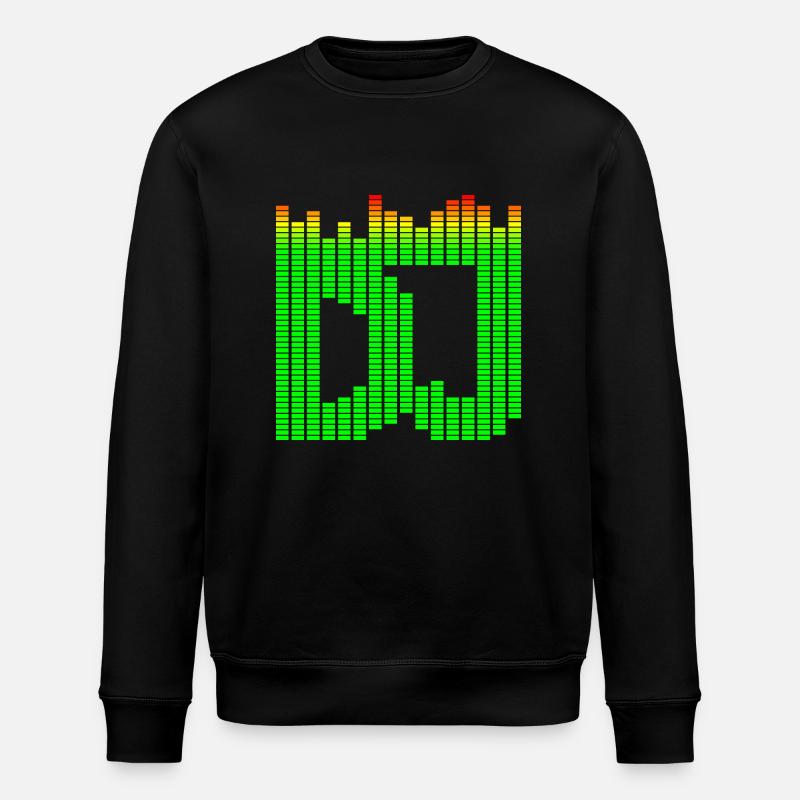 DJ music equalizer - Stanley/Stella ROLLER Unisex Organic Sweatshirt - black