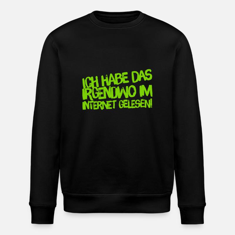 aus dem Internet - Stanley/Stella Unisex Bio-Sweatshirt ROLLER - Schwarz