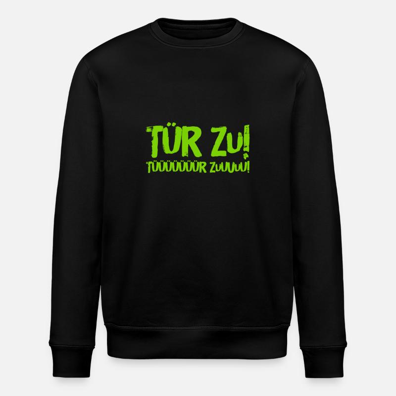 mach das Loch zu - Stanley/Stella Unisex Bio-Sweatshirt ROLLER - Schwarz