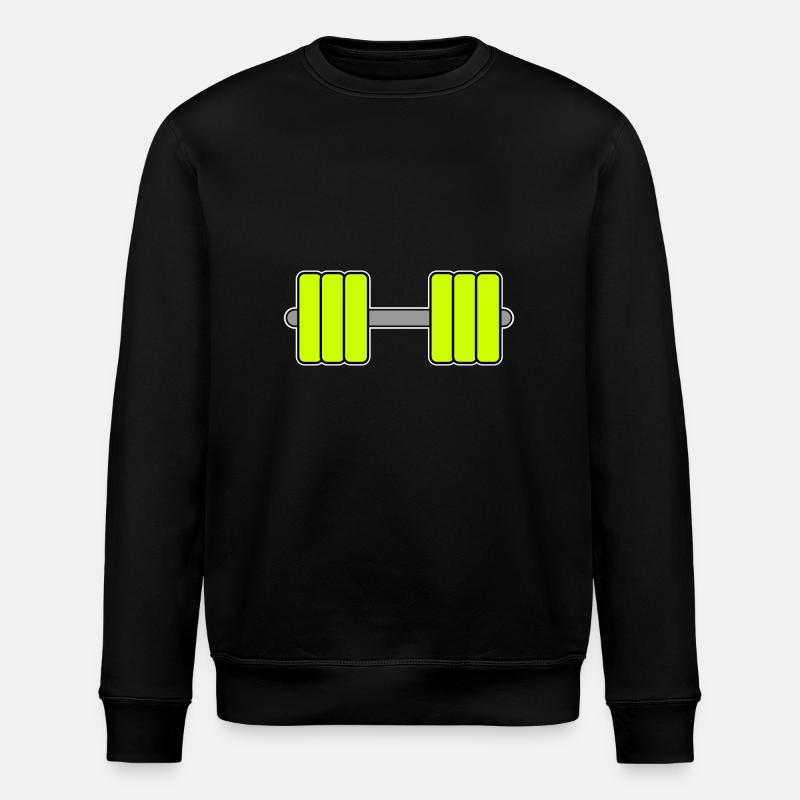 Hantel Gelb - Stanley/Stella Unisex Bio-Sweatshirt ROLLER - Schwarz