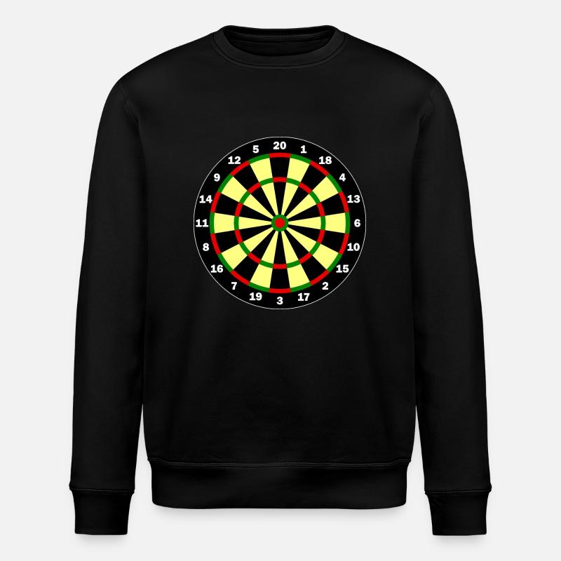 Dartboard Template - Dart Player - Stanley/Stella ROLLER Unisex Organic Sweatshirt - black