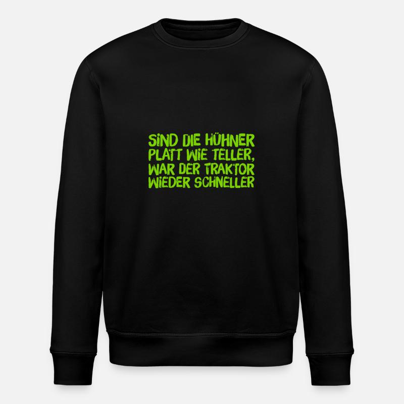 der schnelle Traktor - Stanley/Stella Unisex Bio-Sweatshirt ROLLER - Schwarz