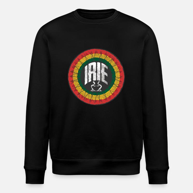 Irie Reggae - Stanley/Stella Unisex Bio-Sweatshirt ROLLER - Schwarz