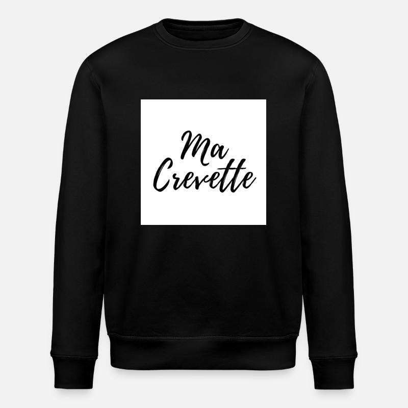 MEINE GARNELEN - Stanley/Stella Unisex Bio-Sweatshirt ROLLER - Schwarz