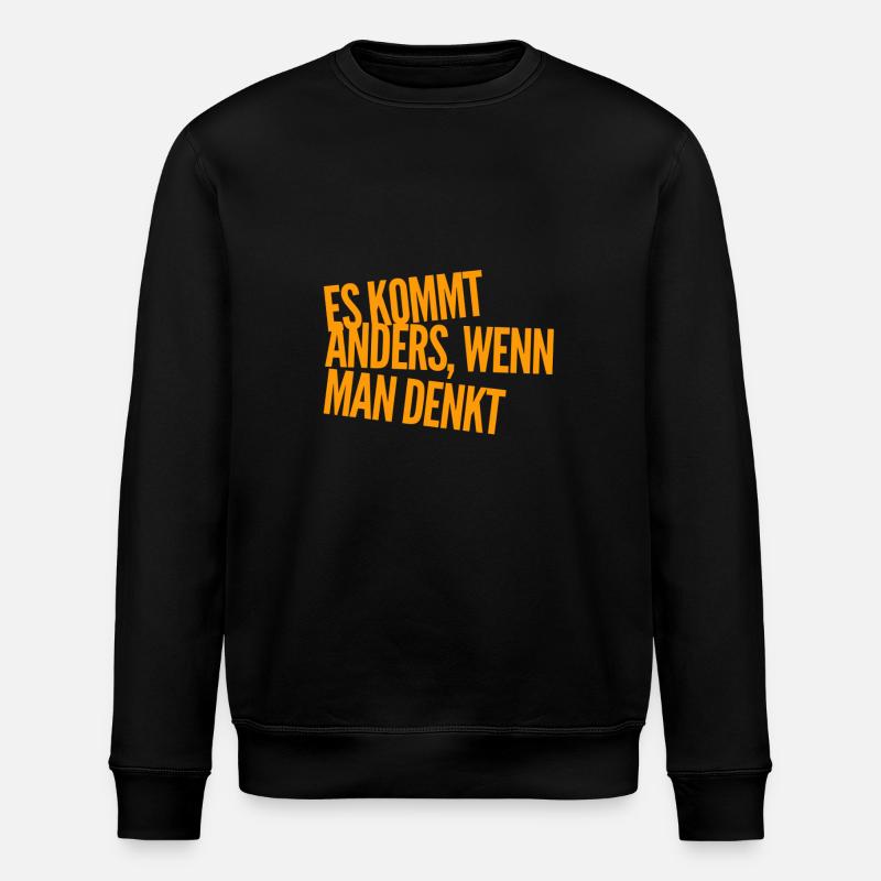 denken hilft - Stanley/Stella Unisex Bio-Sweatshirt ROLLER - Schwarz