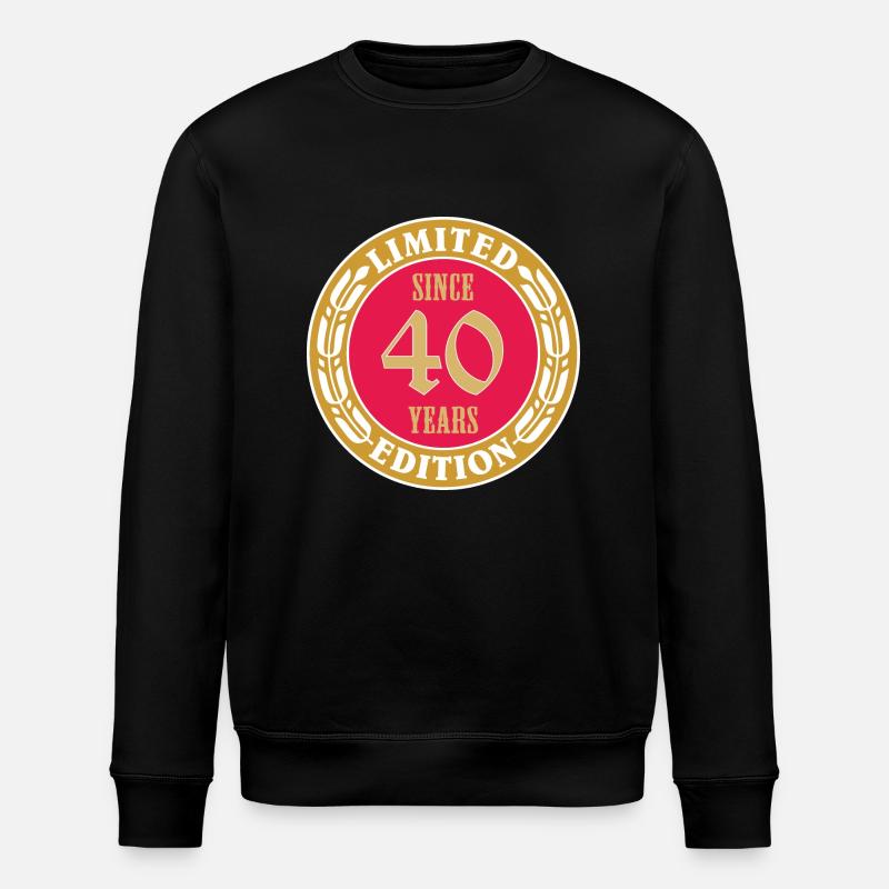 40 Years LE MB - Stanley/Stella ROLLER Unisex Organic Sweatshirt - black