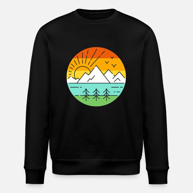 Paysage Nature - Sweat bio ROLLER Stanley/Stella Unisexe - noir