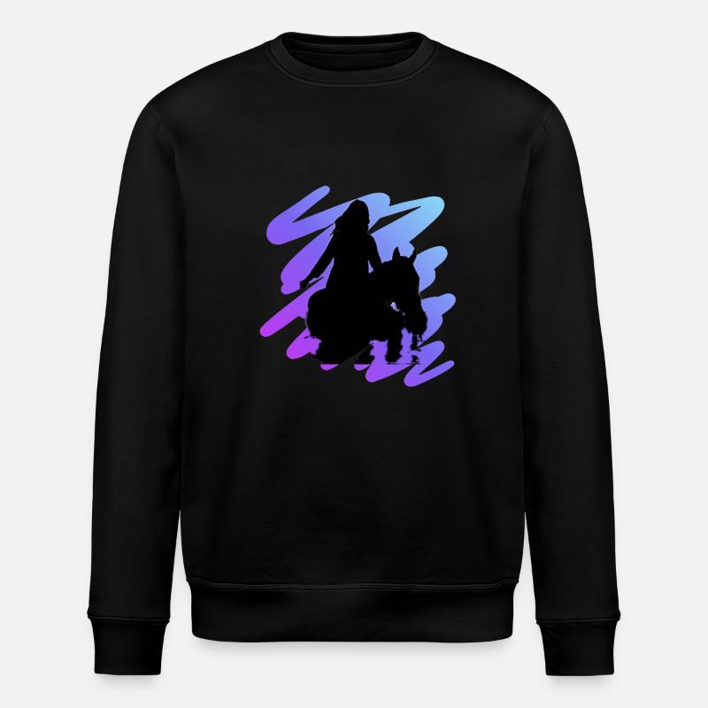 Cheval - Sweat bio ROLLER Stanley/Stella Unisexe - noir