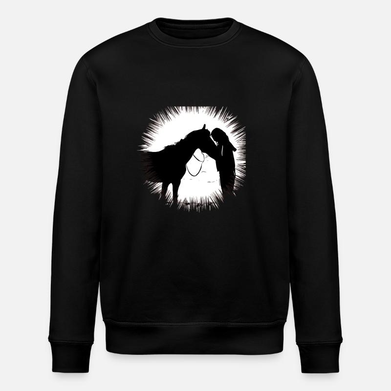 Cheval - Sweat bio ROLLER Stanley/Stella Unisexe - noir