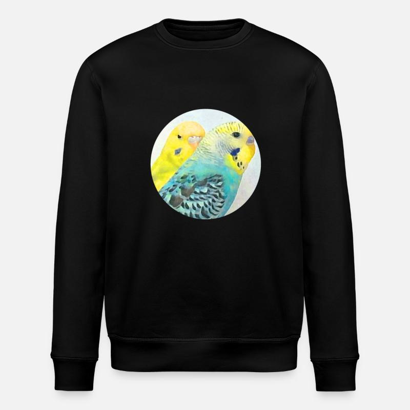 Wellensittiche - Stanley/Stella Unisex Bio-Sweatshirt ROLLER - Schwarz