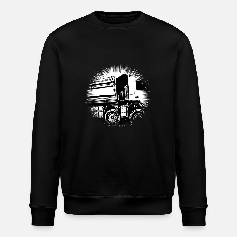 Lastwagen - Stanley/Stella Unisex Bio-Sweatshirt ROLLER - Schwarz