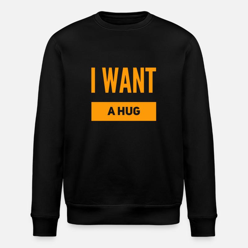 lass uns kuscheln - Stanley/Stella Unisex Bio-Sweatshirt ROLLER - Schwarz