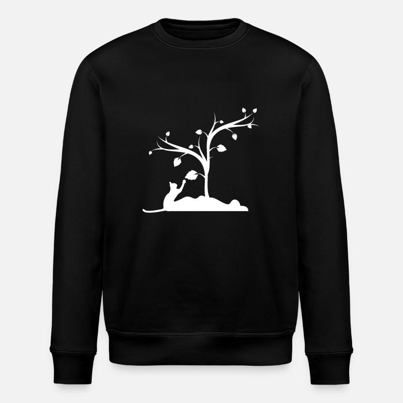 Cat - Stanley/Stella ROLLER Unisex Organic Sweatshirt - black