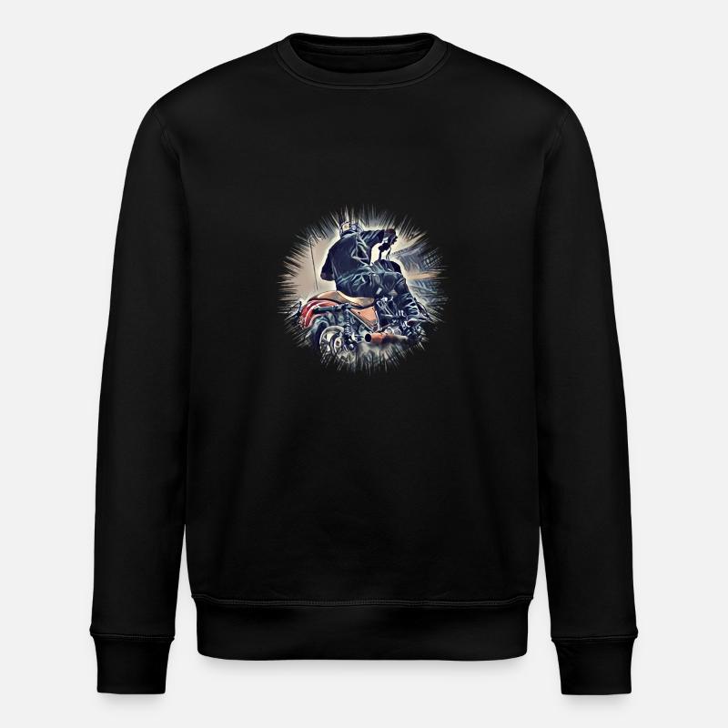 Motorcycle - Stanley/Stella ROLLER Unisex Organic Sweatshirt - black