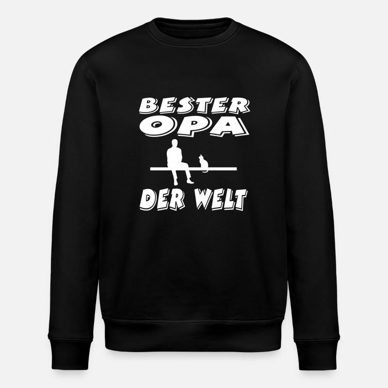 Opa - Stanley/Stella Unisex Bio-Sweatshirt ROLLER - Schwarz