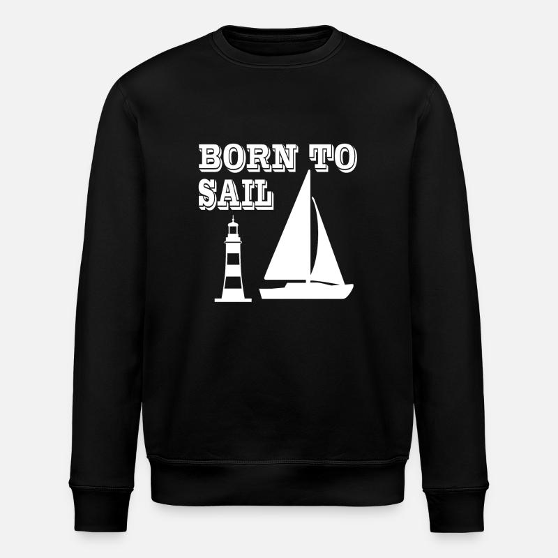 Sail - Stanley/Stella ROLLER Unisex Organic Sweatshirt - black