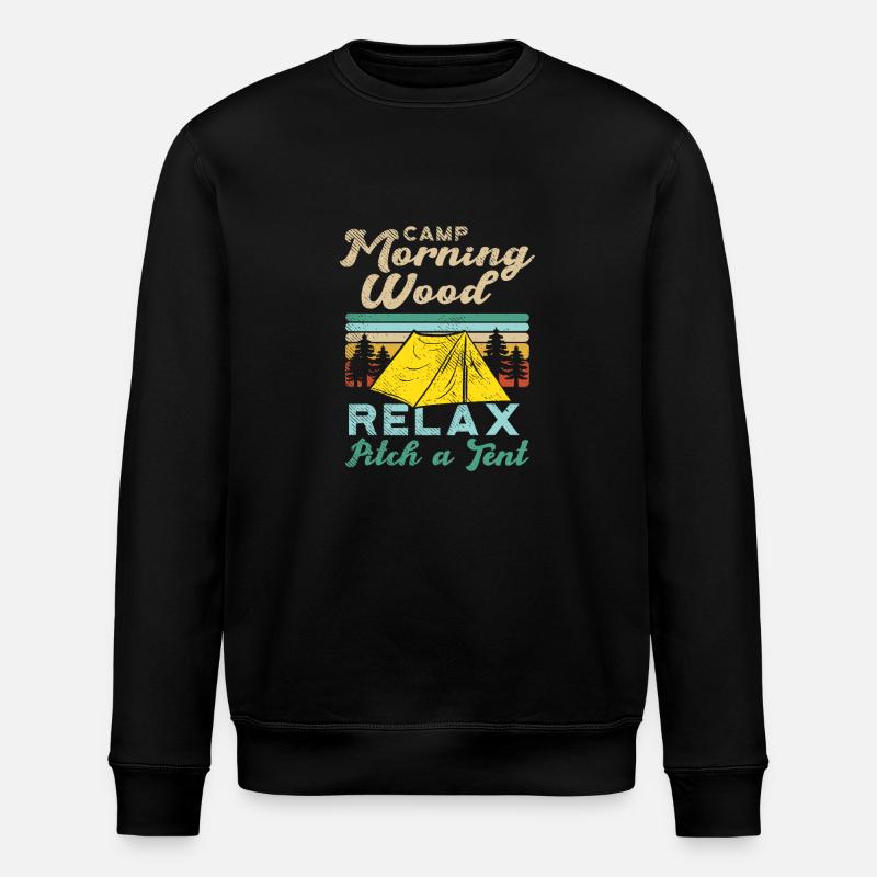 Camp Matin Bois - Sweat bio ROLLER Stanley/Stella Unisexe - noir