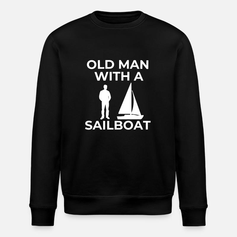 Sail - Stanley/Stella ROLLER Unisex Organic Sweatshirt - black