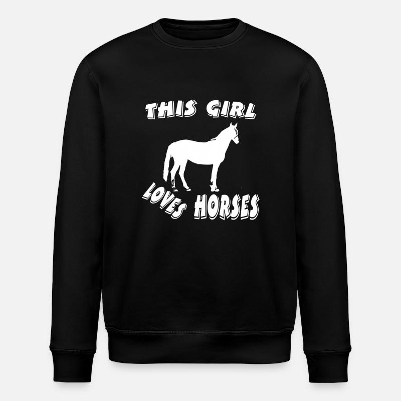 Cheval - Sweat bio ROLLER Stanley/Stella Unisexe - noir