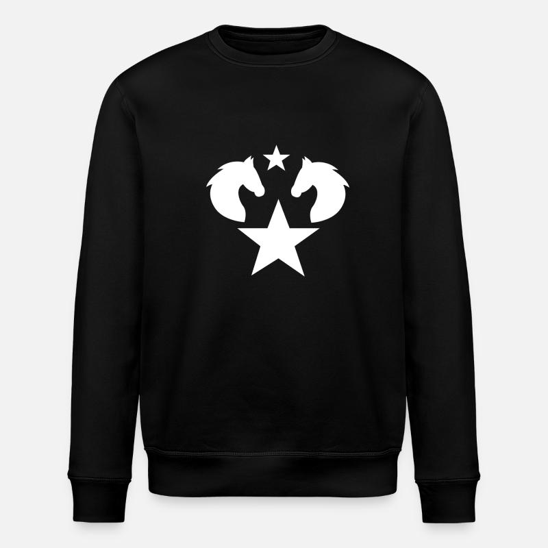 Horse - Stanley/Stella ROLLER Unisex Organic Sweatshirt - black