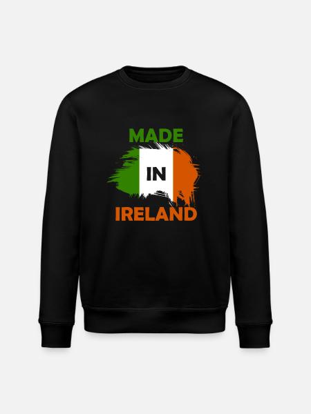 made in Ireland - Stanley/Stella ROLLER Unisex Organic Sweatshirt - black